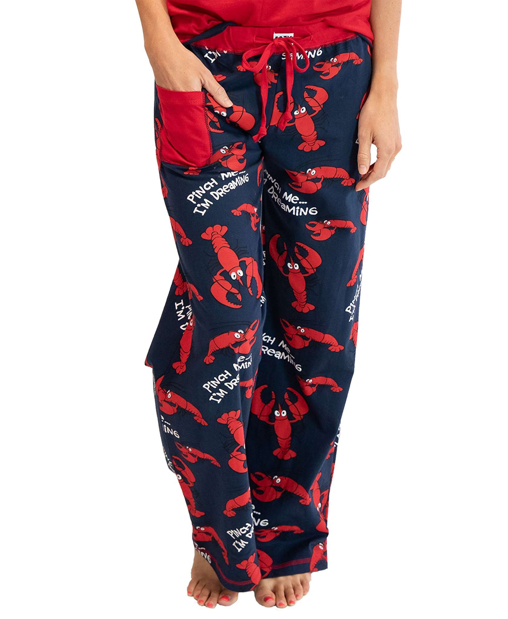 Pinch Me I'm Dreaming Women's Lobster Fitted PJ Pant – Lazy One